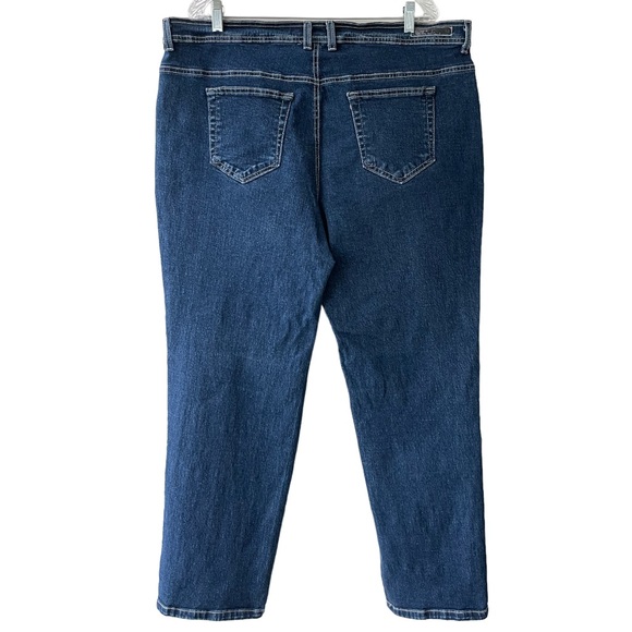 Slimming Look Boot Cut Stretch Jeans Womens Plus Size 18W Gloria Vanderbilt - Picture 7 of 12